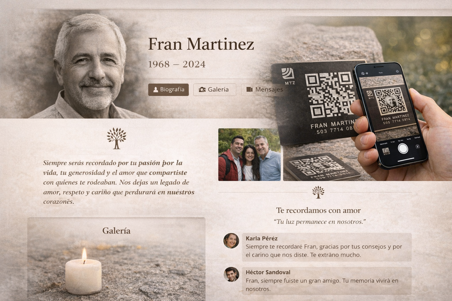 Ejemplo de memorial digital